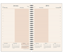 Daily Diary 5 x 8 Spiral Bound Refill